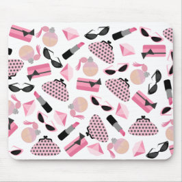 Parfym börs solglasögon & läppstift Mousepad Musmatta