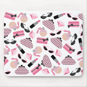 Parfym börs solglasögon & läppstift Mousepad Musmatta