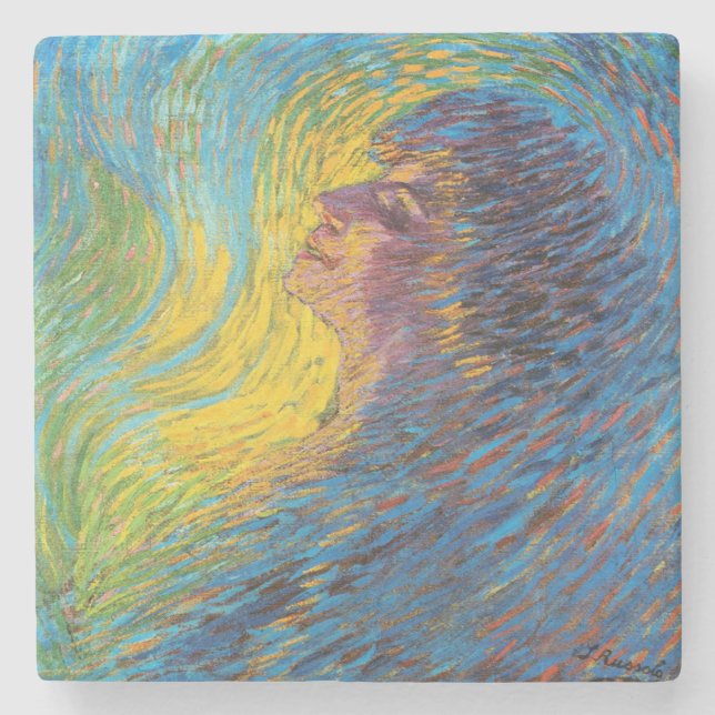 Parfym (Female Porträtt) (av Luigi Russolo) Stenunderlägg (Framsidan)