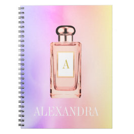 Parfym Flaska Chic Monogram Personal Anteckningsbok