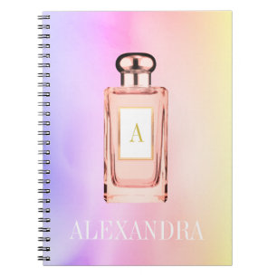 Parfym Flaska Chic Monogram Personal Anteckningsbok