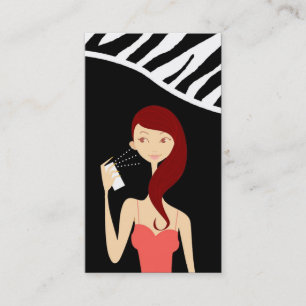 Parfym Fragrance Vector Shop Girl Affärskort Visitkort