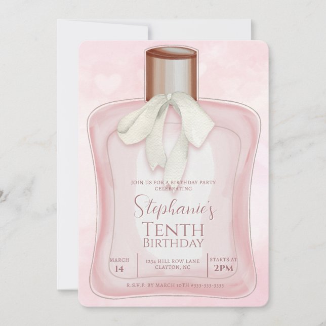 Parfym Glam Party Inbjudningar (Framsida)