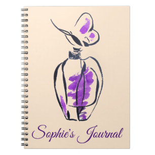 Parfym, mode, journal anteckningsbok
