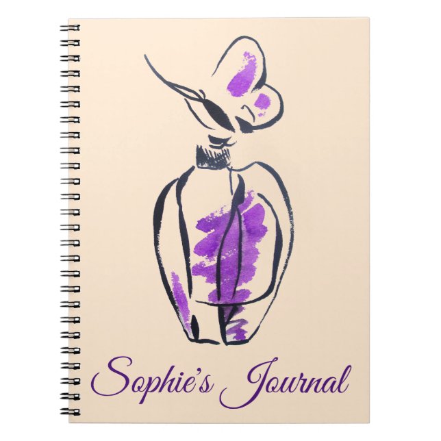 Parfym, mode, journal anteckningsbok (Framsidan)