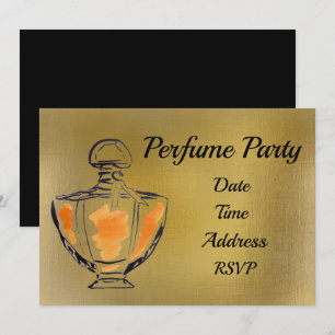 Parfym-party-planen party inbjudningar