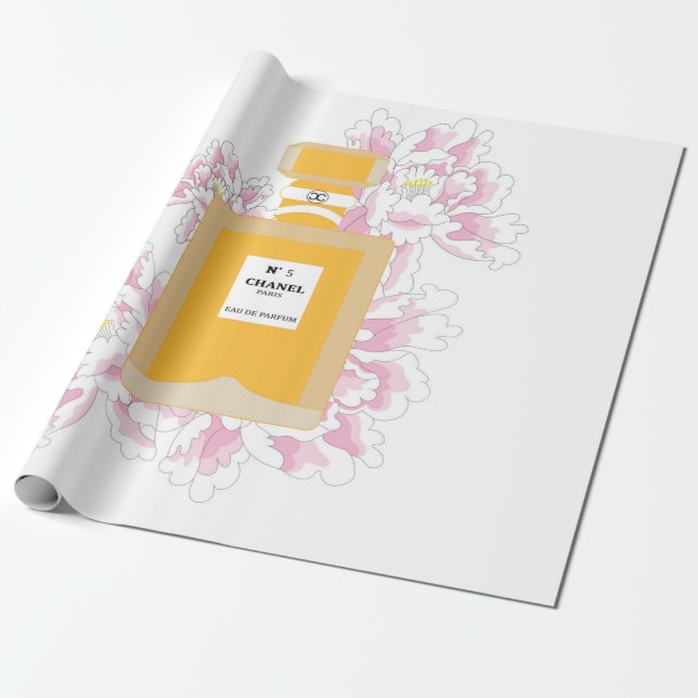 parfymen och pionerna presentpapper (Utrullad)