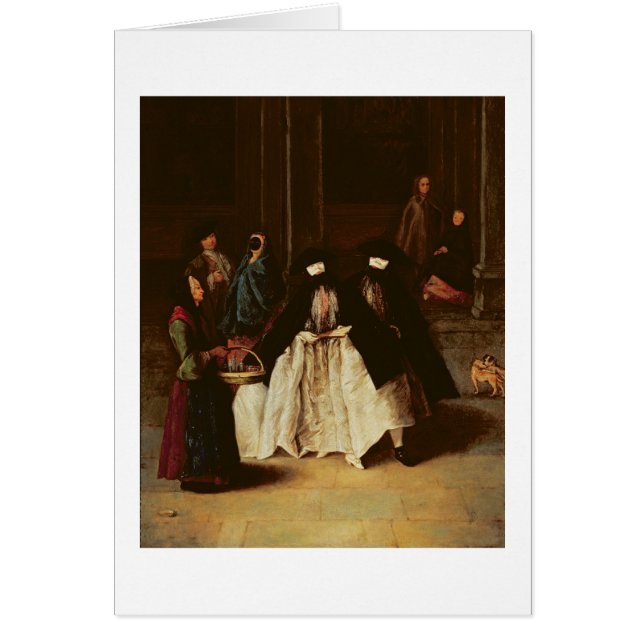 Parfymsäljare (olja på kanfas) (se alo 166068 hälsningskort (Framsidan)