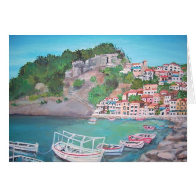 Parga Grekland kort (Framsidan Horizontal)