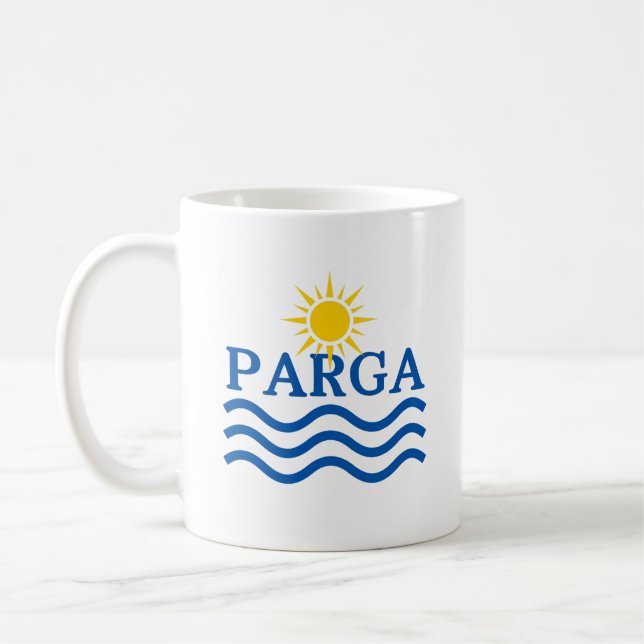 PARGA Grekland, Sol Vinkarare Kaffemugg (Vänster)