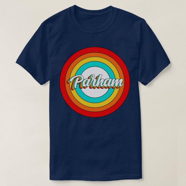 Parham Namn Shirt Vintage Parham Circle T (Design framsida)