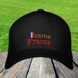 Pari och Frankrike mode/Fransk-Flagga Broderad Keps<br><div class="desc">Broderade hattar: Frankrike & Paris,  Fransk Flagga mode baseball/truckerkeps för franances patrioter - kärlek mitt land,  resa,  helgdag/sportfantaster</div>