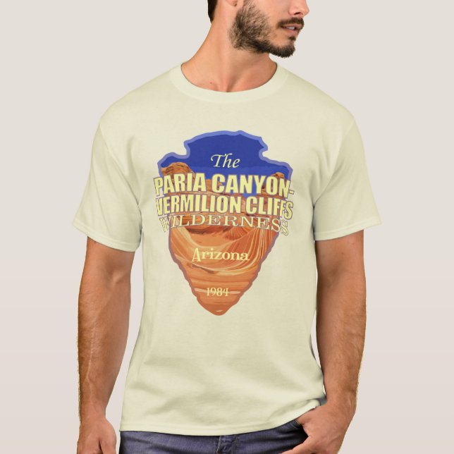 Paria Canyon - Vermilion Cliffs (pilhuvud) T Shirt (Framsida)