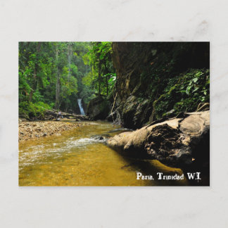Paria River and Waterfall, Trinidad W.I. Vykort