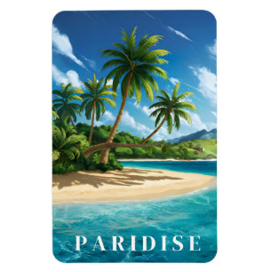 Paridise Tropical Beach Magnet