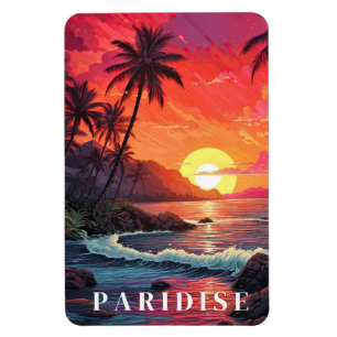 Paridise Tropical Strand Magnet