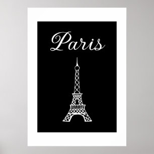 Parieteiffel Torn Framed Art Print Poster