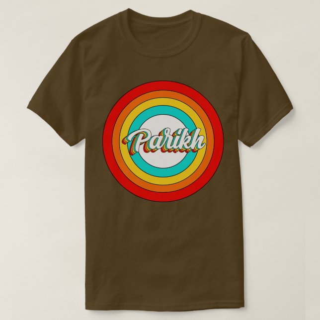 Parikh Namn Shirt Vintage Parikh Circle T (Design framsida)