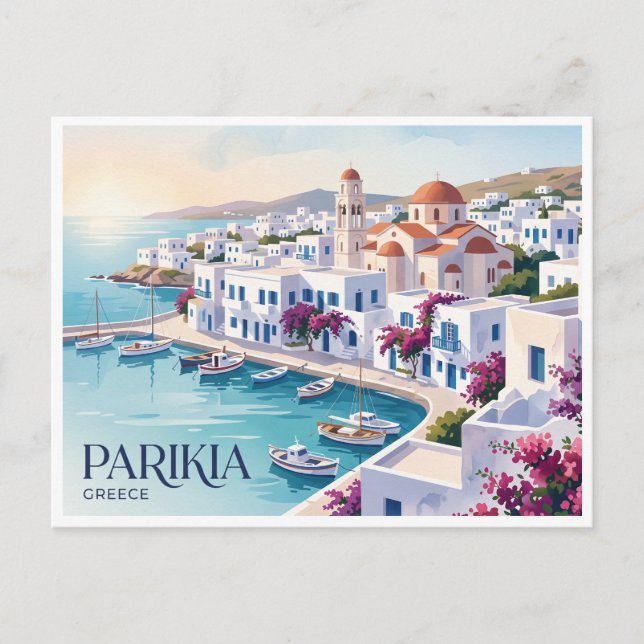 Parikia, Paros, Grekland Vykort (Framsida)
