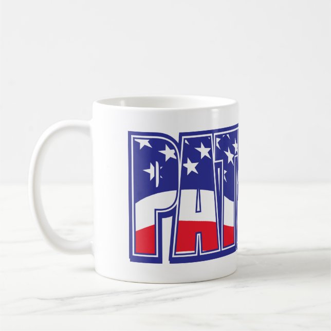 Pariot American Flagga Kaffemugg (Vänster)