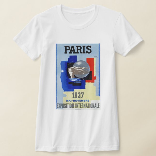 Paris 1937 ~ Exposition International T-shirt (Laydown)