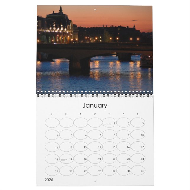 Paris 2009 kalender (Jan 2026)