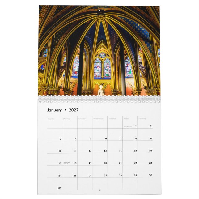 Paris 2015 kalender (Jan 2027)