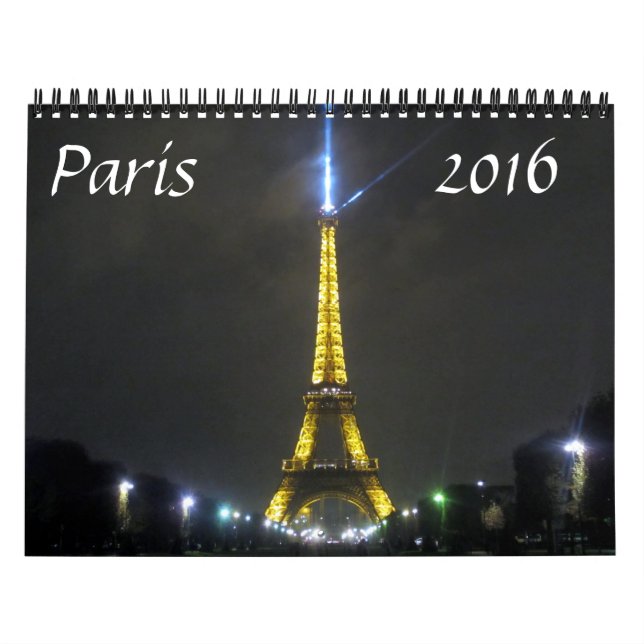 paris 2016 kalender (Omslag)
