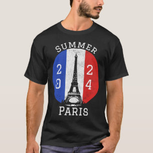 Paris 2024 J.O. Frankrike Internationell sommarspo T Shirt