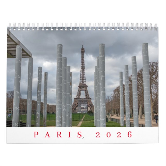 Paris 2026 kalender (Omslag)