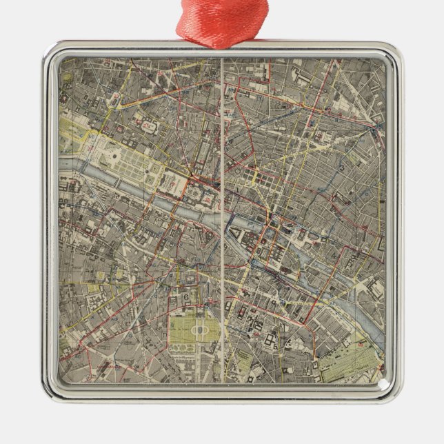 Paris 4 julgransprydnad metall (Framsidan)