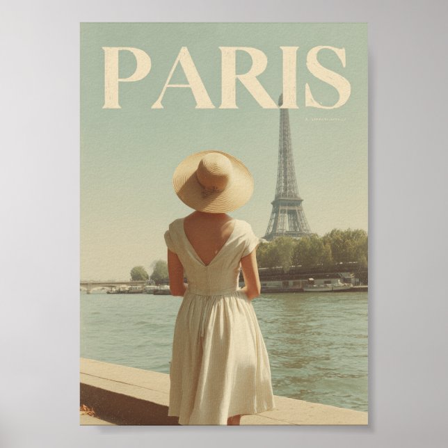 Paris 50-tal vintage poster (Framsidan)