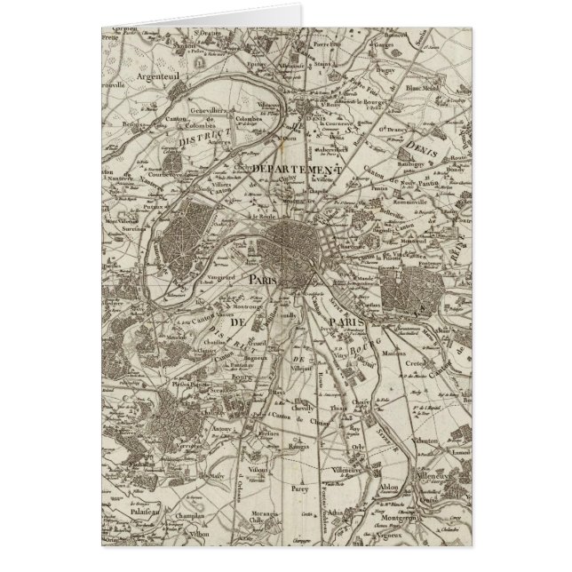 Paris 5 hälsningskort (Framsidan)