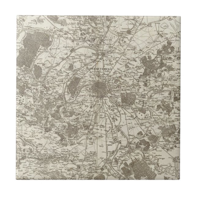 Paris 5 kakelplatta (Framsidan)