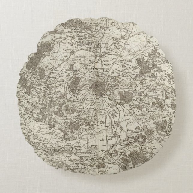 Paris 5 rund kudde (Framsidan)