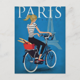 Paris à Vélo Vykort