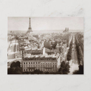 Paris: Aerial View, 1900 Vykort