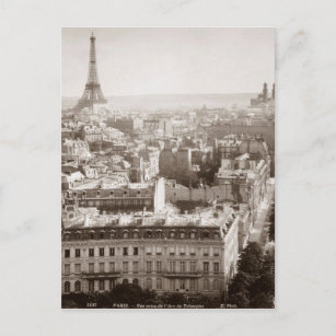 Paris: Aerial View, 1900 Vykort