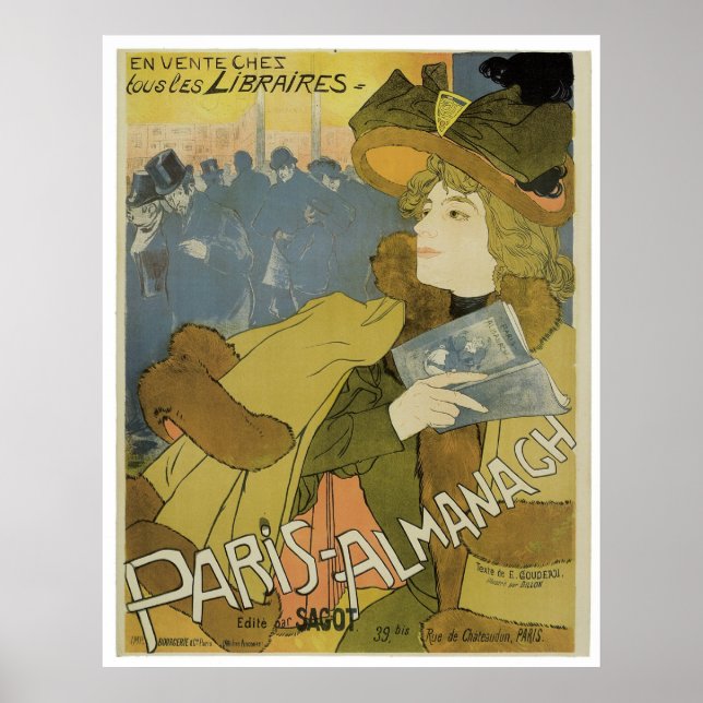 Paris-Almanach Poster (Framsidan)