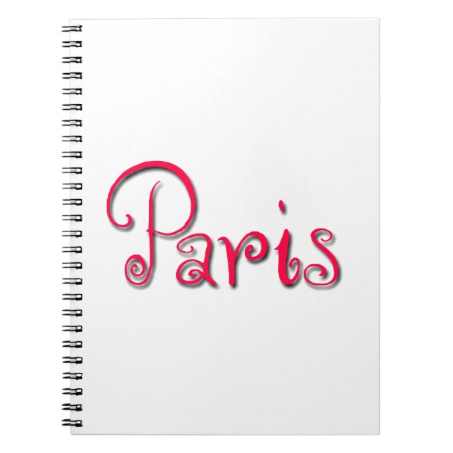 Paris Anteckningsbok Med Spiral (Framsidan)