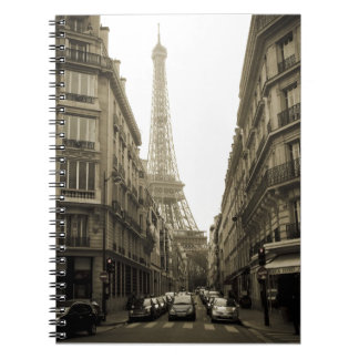 Paris Anteckningsbok Med Spiral
