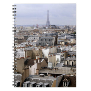 Paris anteckningsbok med spiral