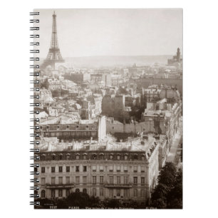 Paris: Antennen beskådar, 1900 Anteckningsbok Med Spiral