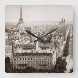 Paris: Antennen beskådar, 1900 Fyrkantig Klocka