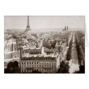 Paris: Antennen beskådar, 1900 OBS Kort