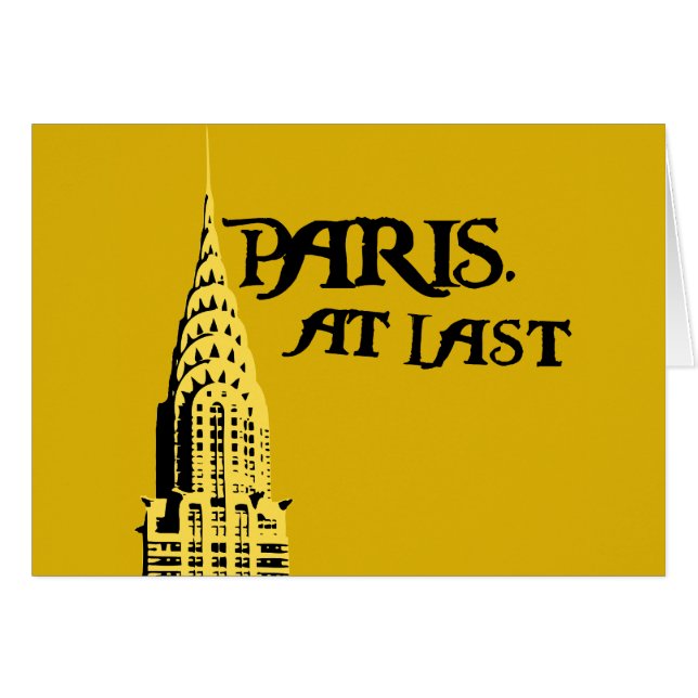 Paris. Äntligen kort (Framsidan Horizontal)