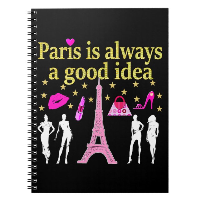 PARIS ÄR ALLTID EN BRA IDÉ ANTECKNINGSBOK (Framsidan)