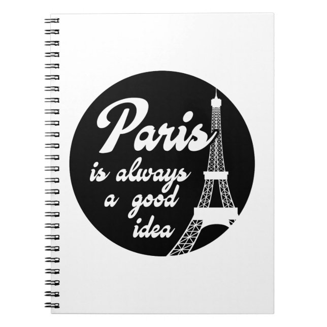 Paris är alltid en bra idé anteckningsbok (Framsidan)