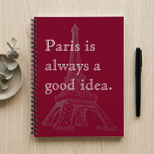 Paris är alltid en bra idé anteckningsbok