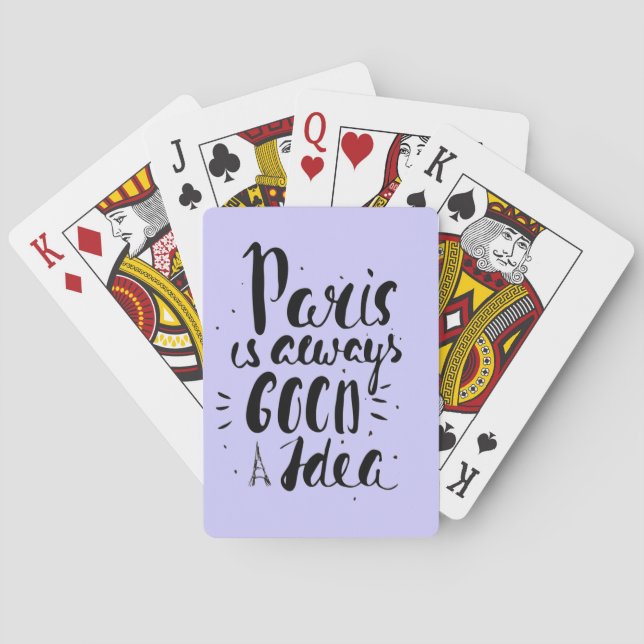 Paris är alltid en Bra idé Casinokort (Baksidan)